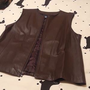 Leather vest